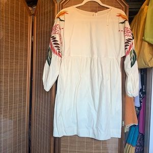 Embroidered free people mini dress